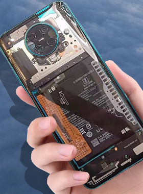 适用红米K30pro玻璃后盖K30电池盖Redmik30S改装后壳屏至尊纪念版
