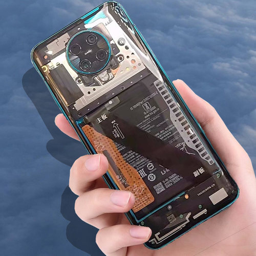 适用红米K30pro塑料玻璃后盖