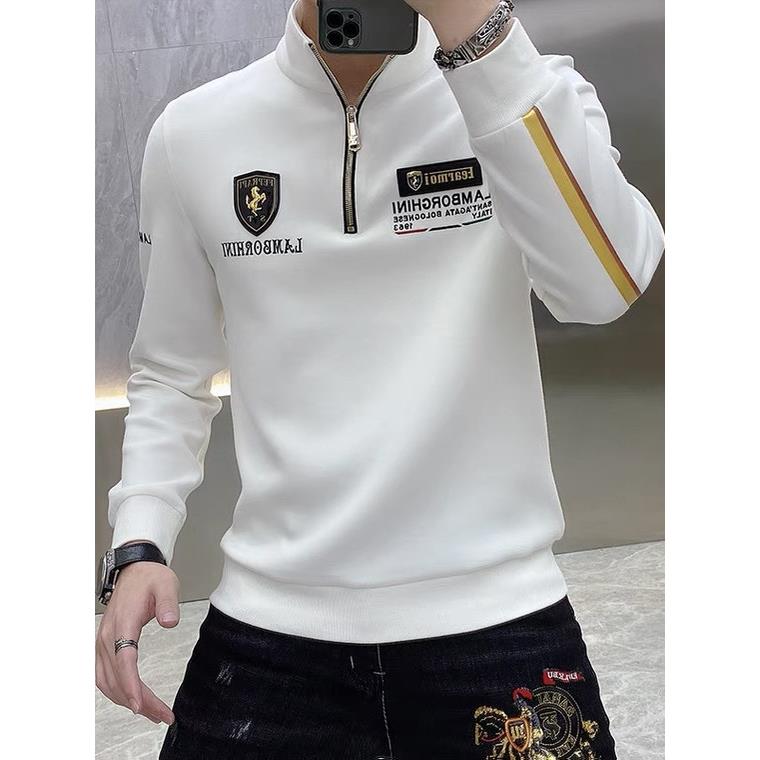 欧洲站高领卫衣男春秋季休