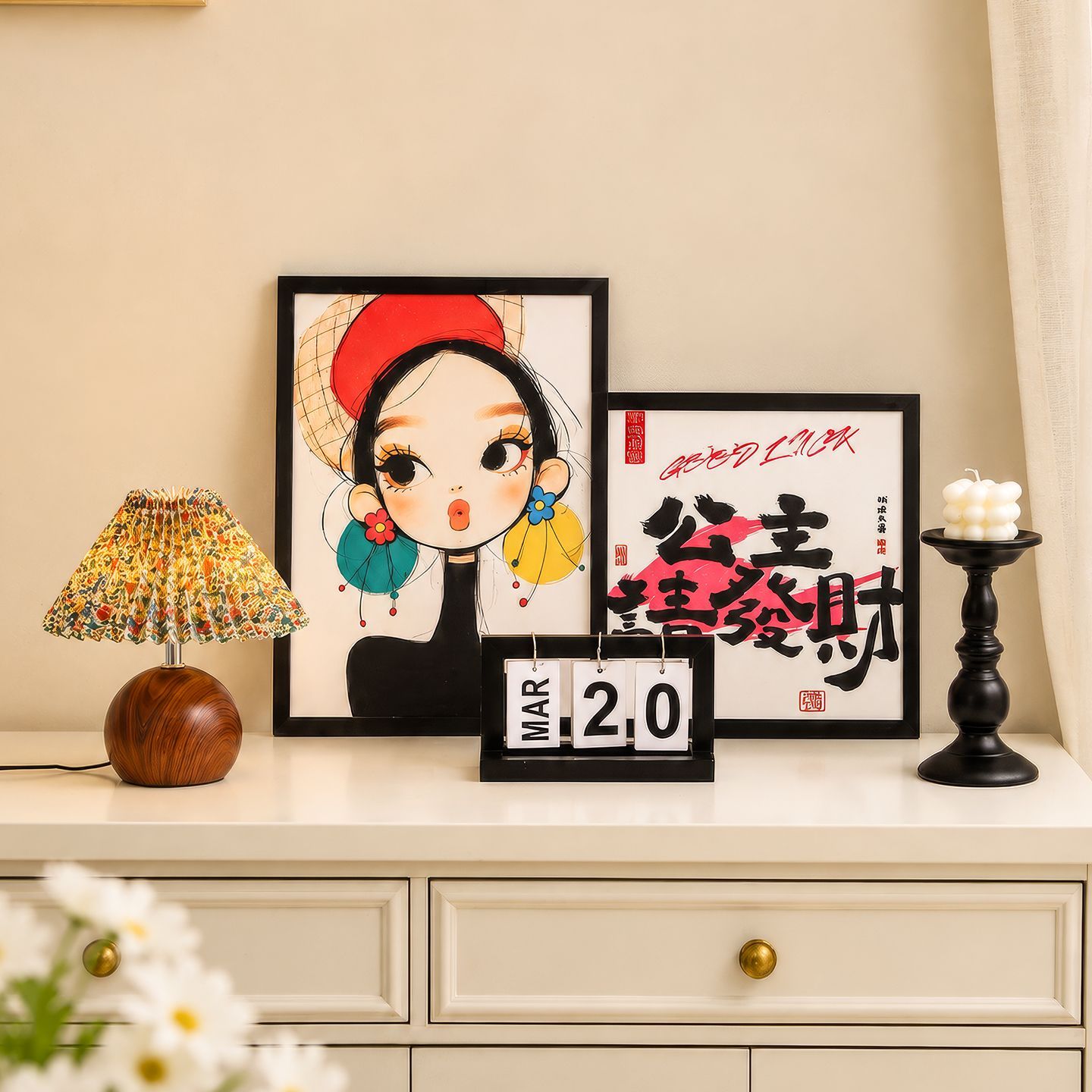 中古风摆件公主请发财装