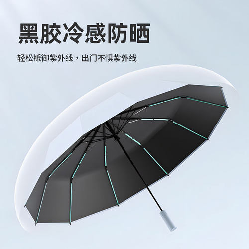 雨伞60骨自动大号森系女学生折叠伞韩版双人防晒晴雨两用太阳伞