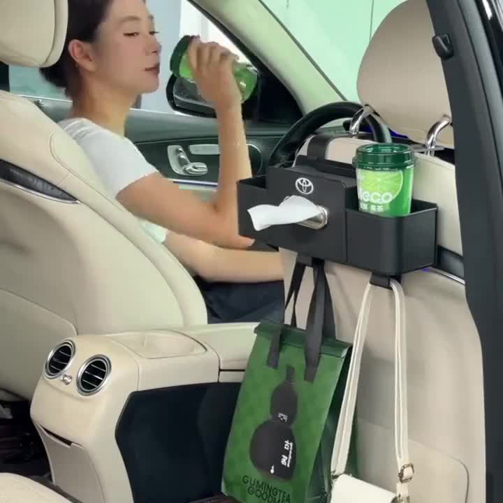 汽车椅背收纳盒多功能后