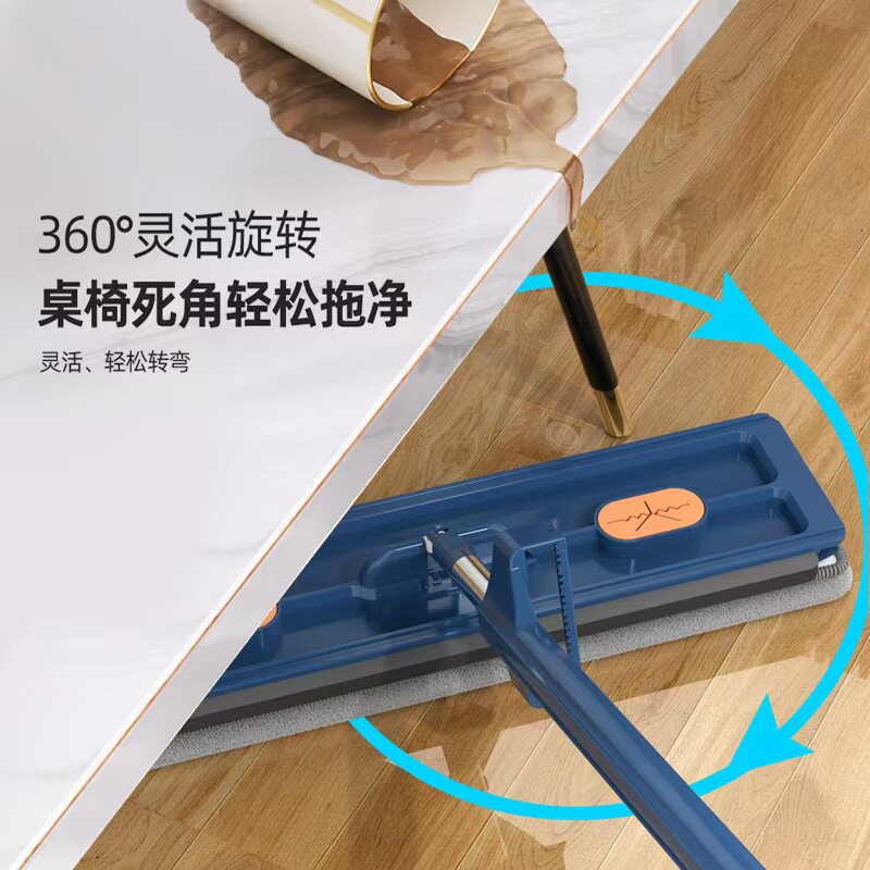 工厂42CM免手洗拖把家用平板拖把吸水新款一拖净懒人拖把