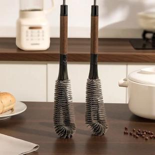 长柄二合一杯刷洗杯子专用刷子清洁刷电器清洁个护壁机清洗刷胡桃