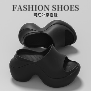明盛厚底拖鞋女夏季外穿一字拖女新款EVA拖鞋软底居家凉拖鞋包邮