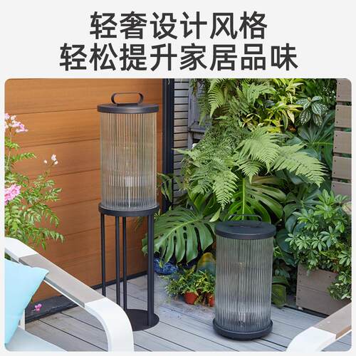 太阳能户外草坪灯室外防水庭院别墅阳台花园景观灯家用装饰落地灯