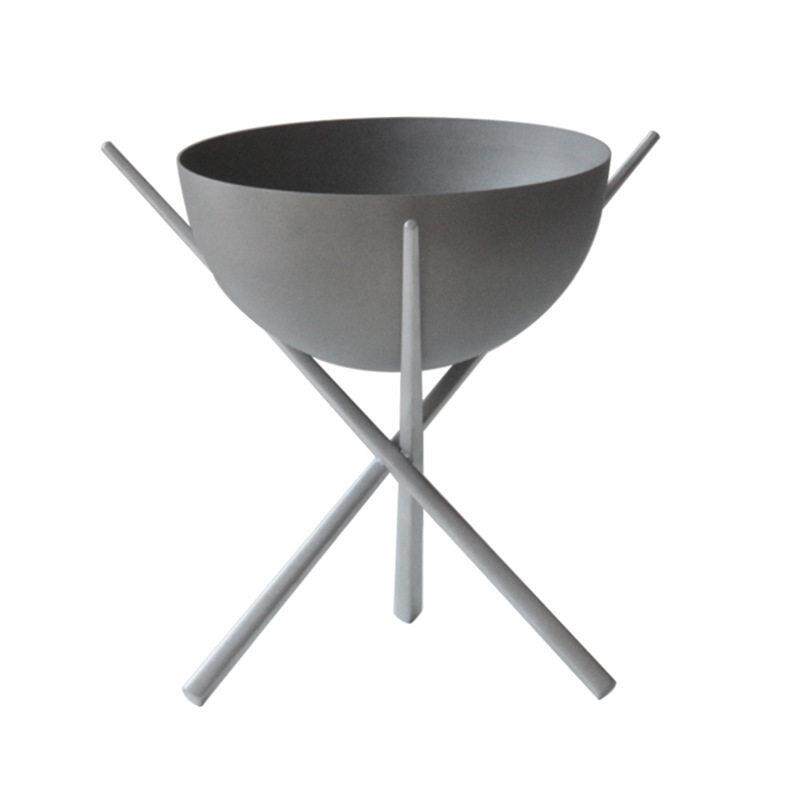 北欧极简创意篝火支架水果盘样板间民宿卧室装饰香氛座收纳盘摆件