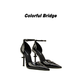 漆黑色高跟鞋 Colorful 中空绑带凉鞋 Crucifix十字架系列 Bridge
