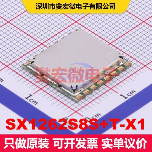 SX1262S8S+T-X1 SMD,16x16mm 射频收发器模块和调制解调器 射频芯