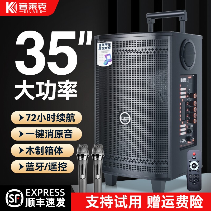 音莱克广场舞音响功放一体机户外杆蓝牙2025新款卡拉0k唱歌音箱