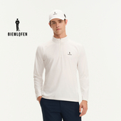 T恤 新男排汗速干半拉链长袖 防晒抗UV 比音勒芬高尔夫2026春季