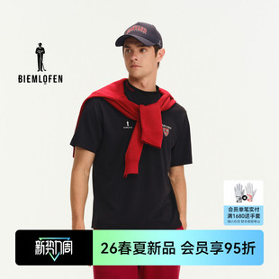 T恤圆领 比音勒芬高尔夫2026春新男运动休闲速干短袖 哈佛联名
