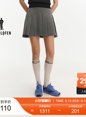 【李兰迪同款】比音勒芬高尔夫秋女士半裙时尚显瘦百褶短裙