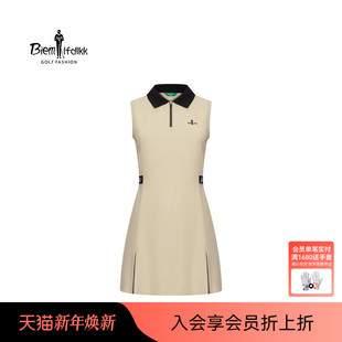 休闲活力翻领无袖 比音勒芬高尔夫夏季 连衣裙 速干排汗