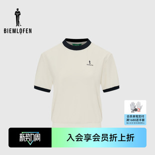 圆领T恤 比音勒芬高尔夫夏女士休闲短袖 冷感科技面料