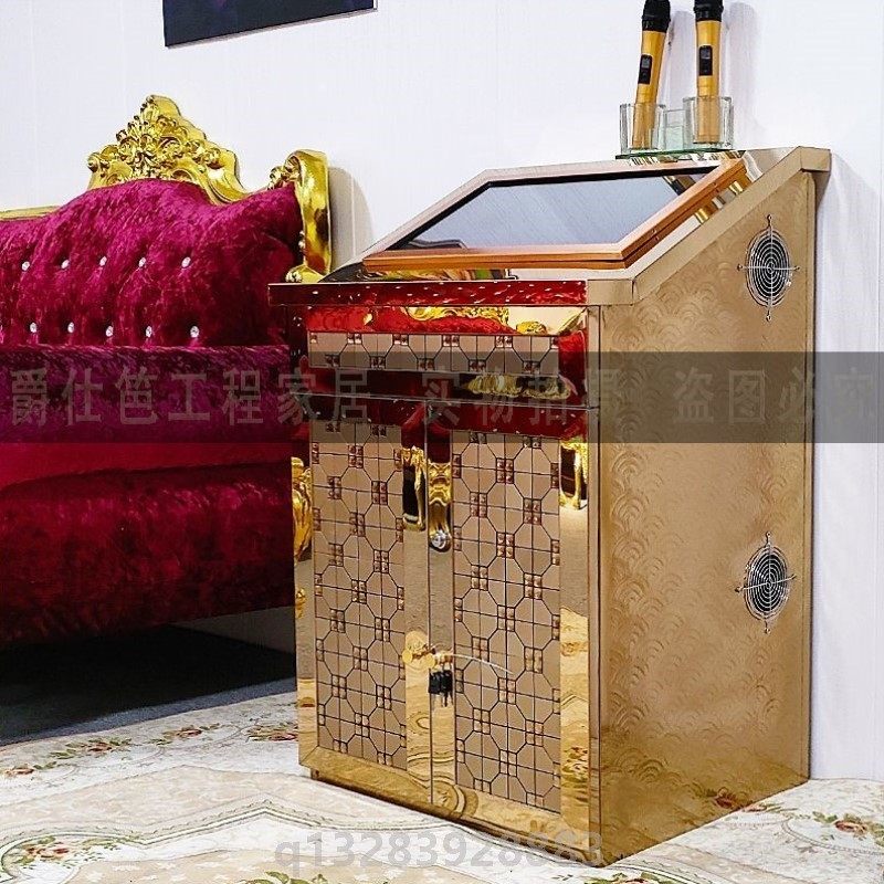 KTV斜面嵌入式点歌柜子功放机柜不锈钢K歌沐足定制电视柜一体客厅,影音电器,KTV/卡拉OK音箱,淘宝优惠券,粉丝福利购,淘宝优惠卷