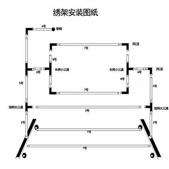 十字绣专用架子架子不锈钢清仓特价刺绣花框支架通用工具家用包邮