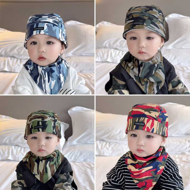 婴儿头巾男宝帽子春秋薄款幼儿女纯棉秋冬海盗帽新生儿胎帽可爱