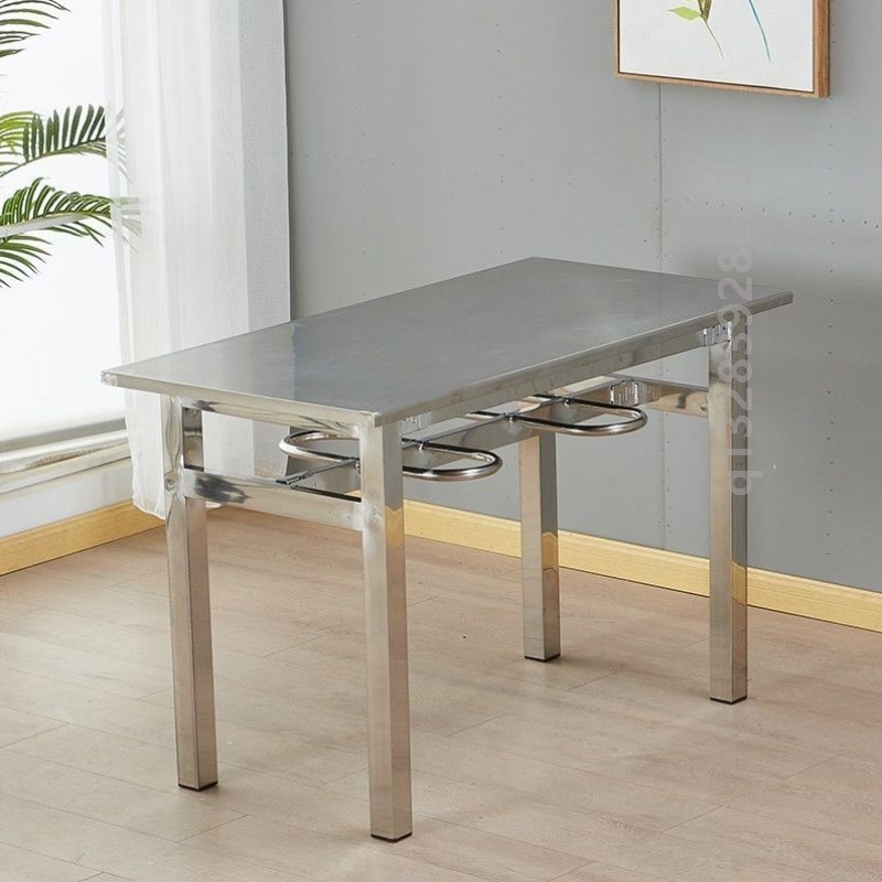 不锈钢食堂学校学生餐桌椅挂凳餐桌小吃店工厂食堂餐桌厂家直销