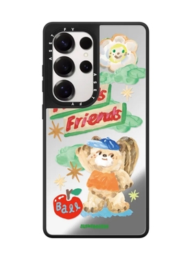 Slowcoaster韩国猫狗 手机壳镜面磁吸magsafe适用于三星S24ultra防摔保护壳可爱高级感创意