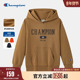 Champion冠军男女童25冬季 美式 复古LOGO休闲加绒连帽卫衣外套潮