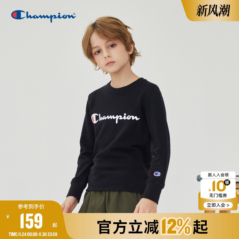 圆领卫衣champion冠军男女秋冬