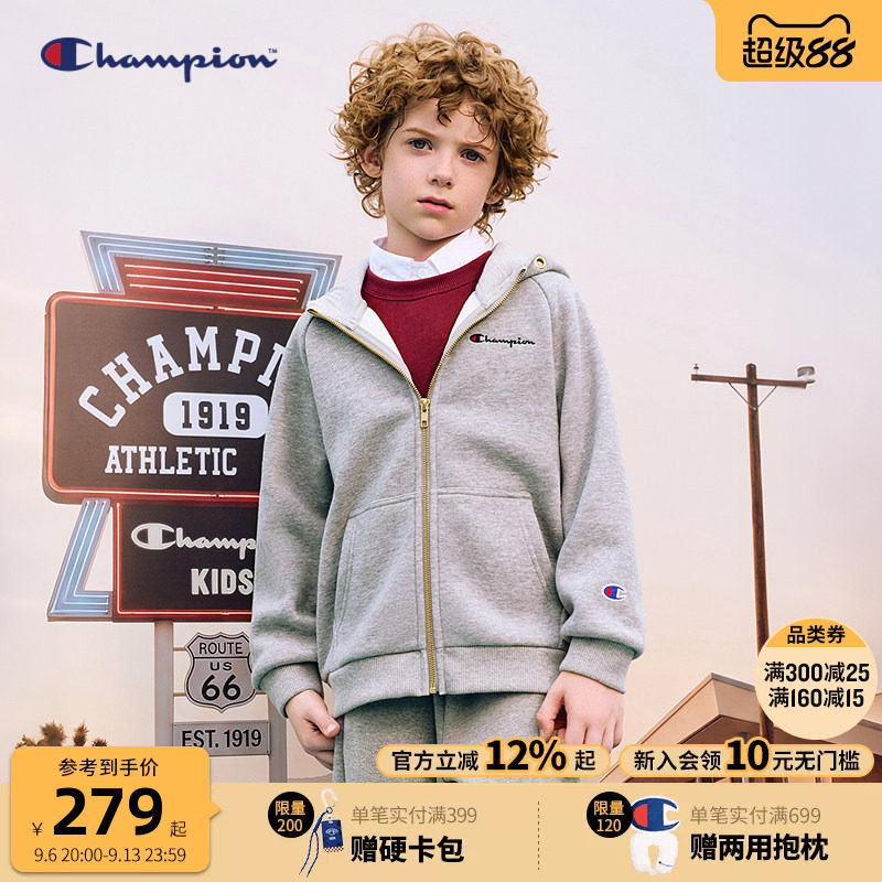 Champion冠军儿童青少年卫衣外套图片