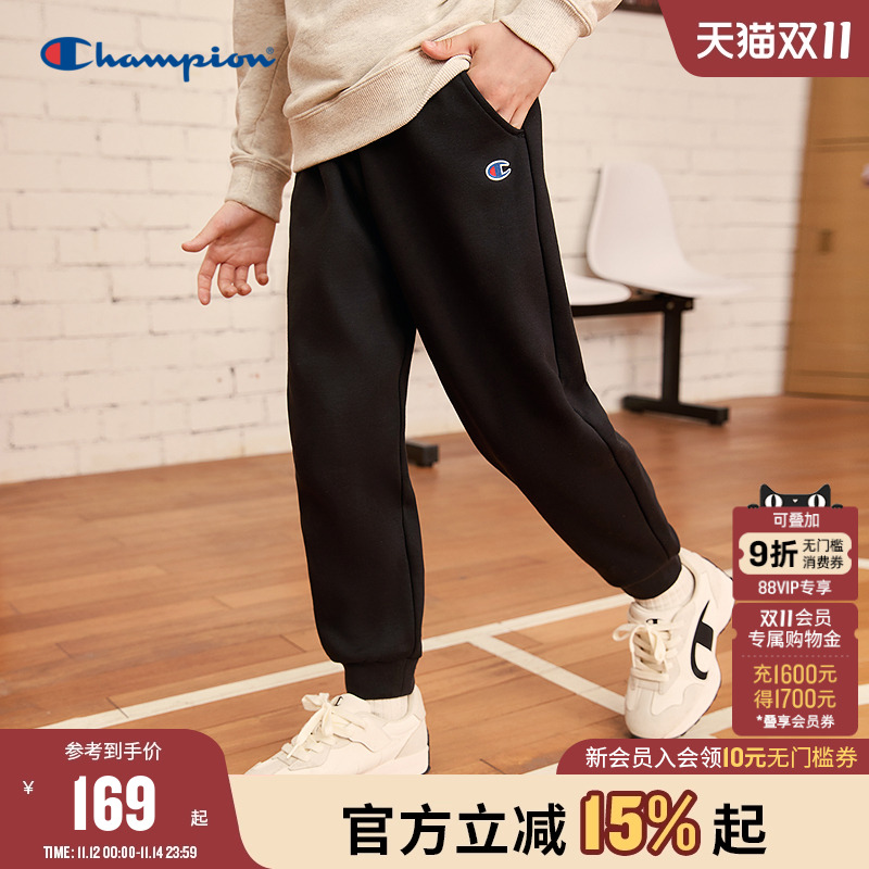 Champion冠军刺绣学院束脚卫裤