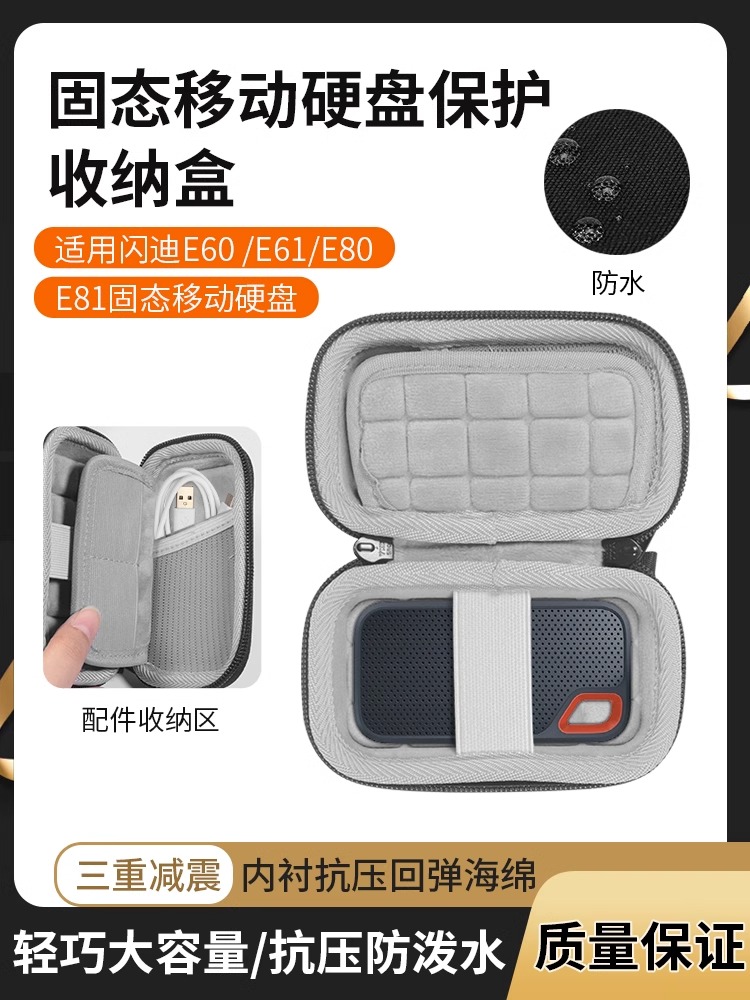 适用闪迪E60E61E80E81收纳包