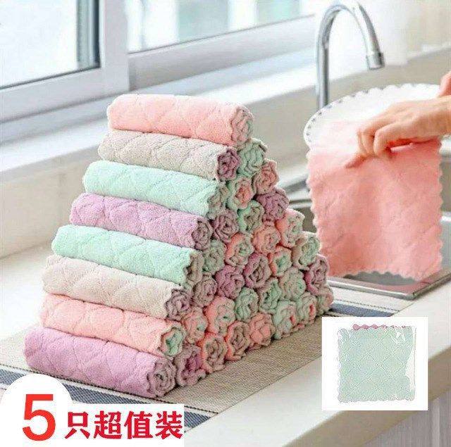 双面加厚珊瑚绒百洁布不沾粘油懒人抹布清洁神器洗碗布,家庭/个人清洁工具,抹布,淘宝优惠券,粉丝福利购,淘宝优惠卷