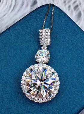 新款锁骨链女吊坠火彩超好净度吊