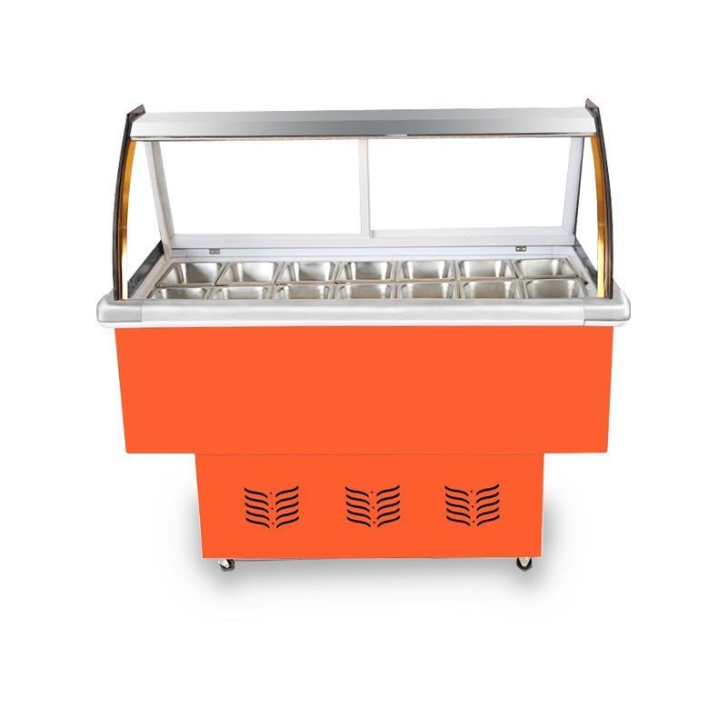 新品清凉补四果汤水沙拉展鲜示柜果捞冰粉冷果藏保柜冰粥盒水柜摆