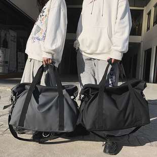 觅旧短途旅行包男大容量旅游手提行李袋运动健身包单肩斜挎包6228