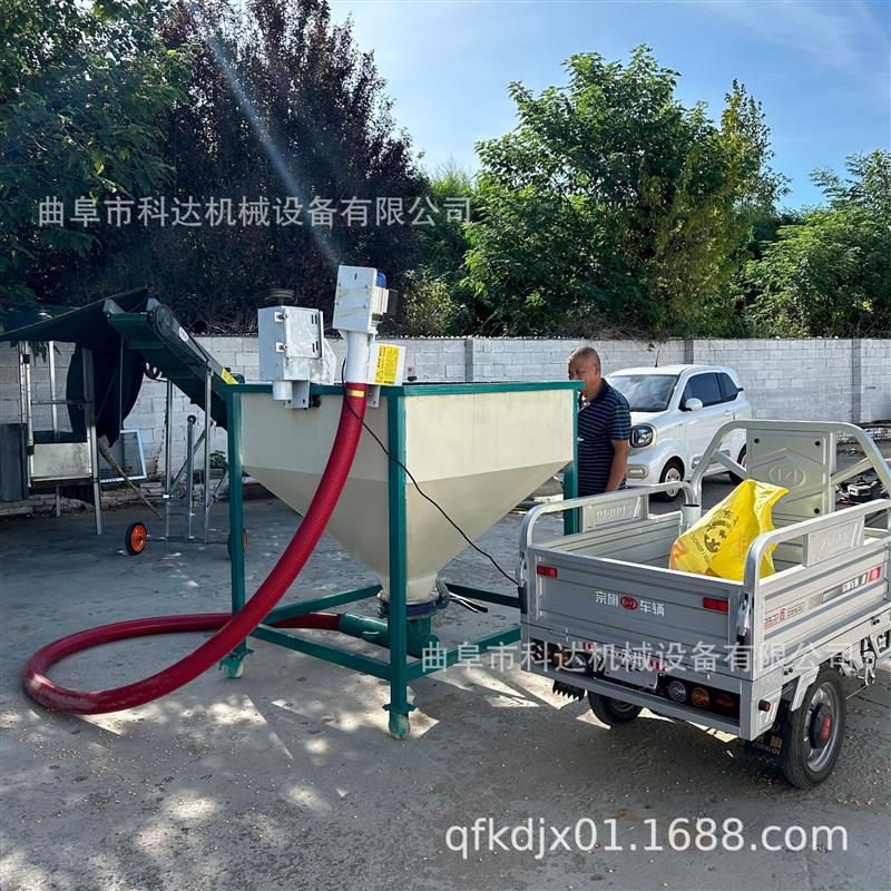 操作简单家用型粮食谷物吸粮机 三轮车电瓶带动粮食输送机