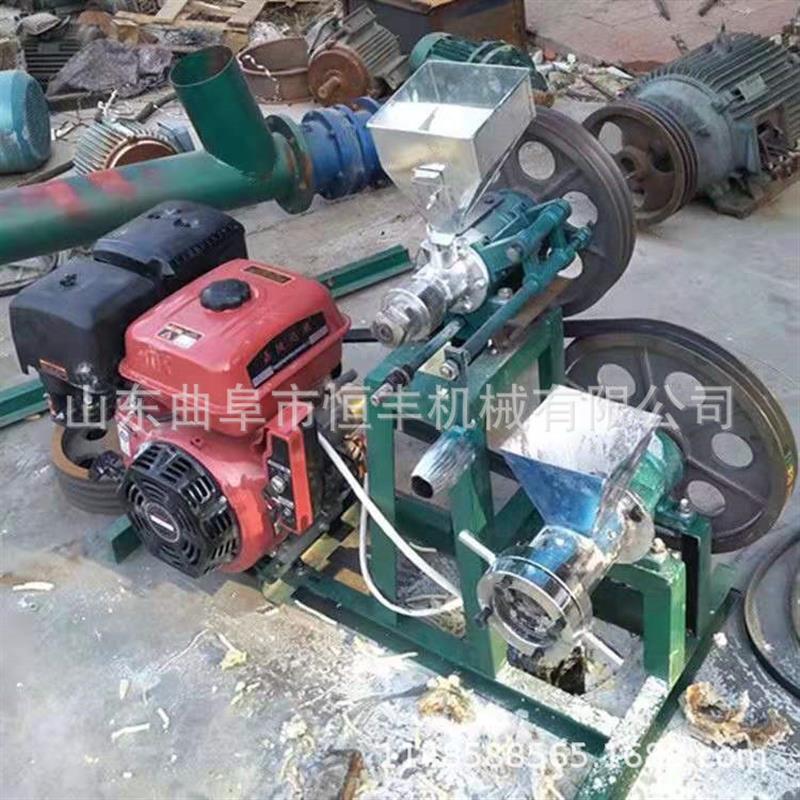 农村赶集用汽油膨化机 流动性地摊玉米膨化机 月牙弯架势空心棒机