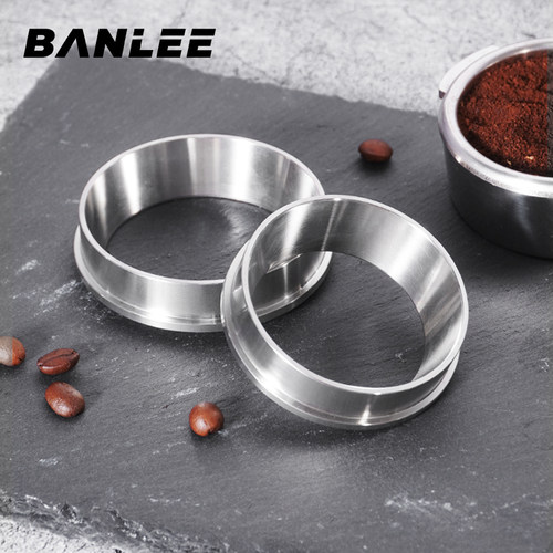 不锈钢意式磨豆机接粉圈内外卡