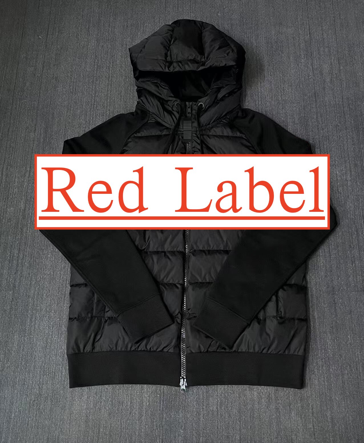 thumbnail for Red Label Down Hoodie down sweatshirt