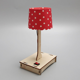 科技小制作diy七彩小台灯材料小学科学实验发明手工拼装模型玩具