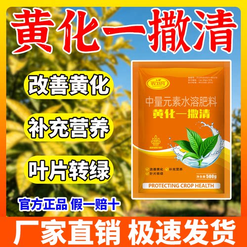 农卫凡黄化一撒清柑橘果树龙病专用药叶片黄化转绿补充营养强树根