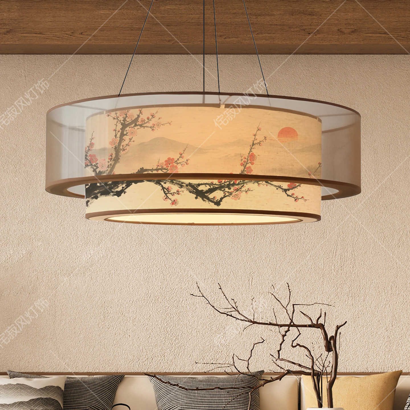 宋代美学包厢吊灯新中式餐厅包间火锅店中古酒店饭店吧台大厅灯具