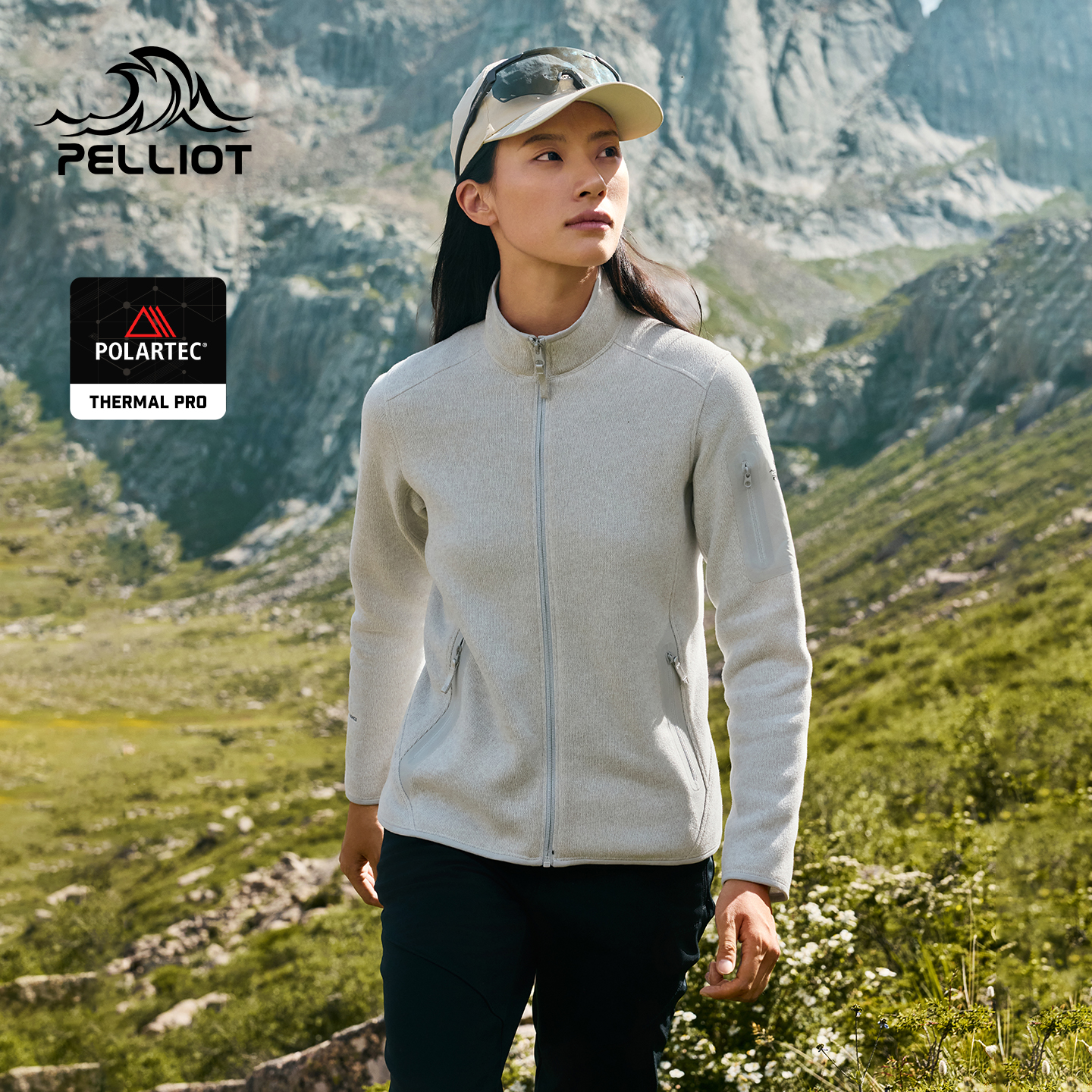 伯希和户外Polartec抓绒外套