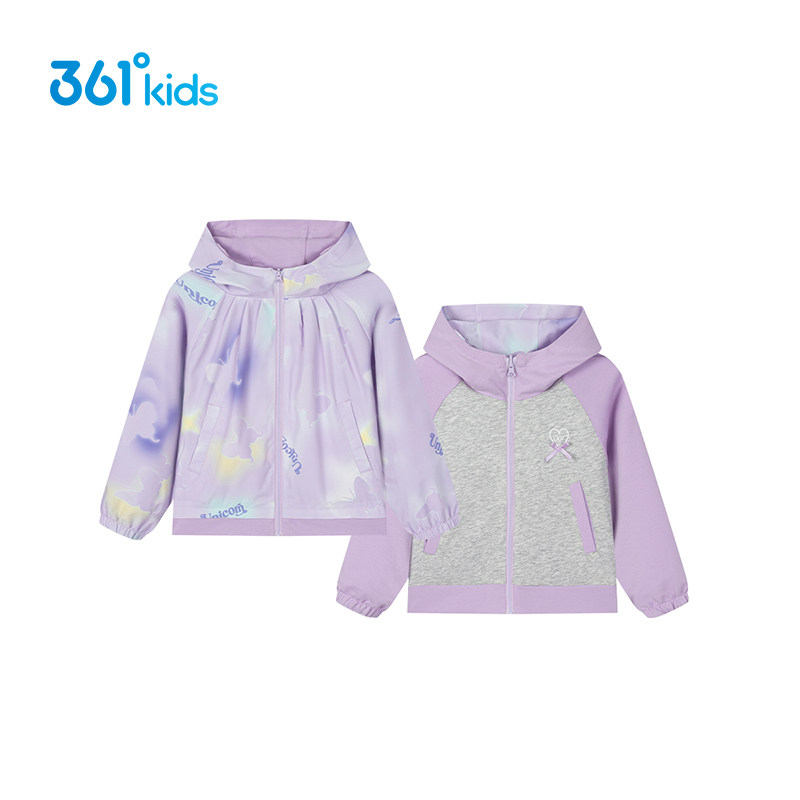 【商场同款】361度童装女童两面穿外套2026春季新款小童连帽上衣,童装/婴儿装/亲子装,普通外套,淘宝优惠券,粉丝福利购,淘宝优惠卷