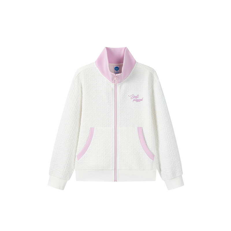 【商场同款】361°童装女童针织外套2026春季新款百搭休闲上衣