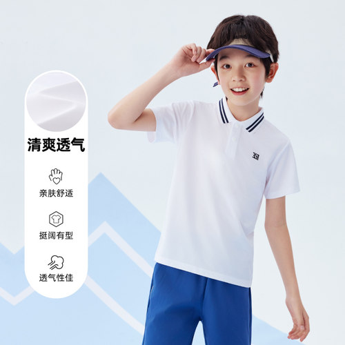 361度男女童短袖POLO衫夏季新款