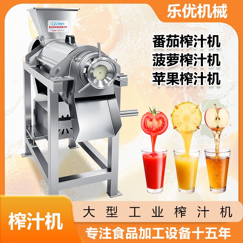 香港青柠檬榨汁机 工业大型破碎黄柠檬水果蔬果桑葚螺旋榨汁机