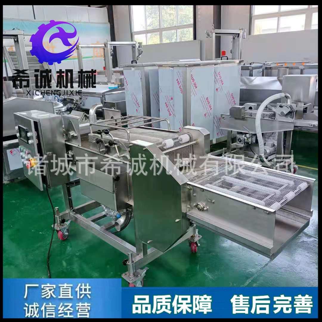 蘑菇片裹浆机设备红枣脆自动上糖上芝麻机全自动果蔬脆片裹糖稀机