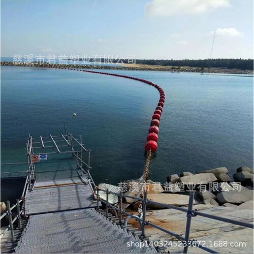 滚塑成型拦截树枝浮漂圆柱形 水库渔船水源地警示塑料浮漂