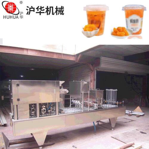 专业制造一次性鲜果捞水果杯封口机 自动灌装水杯装封杯机