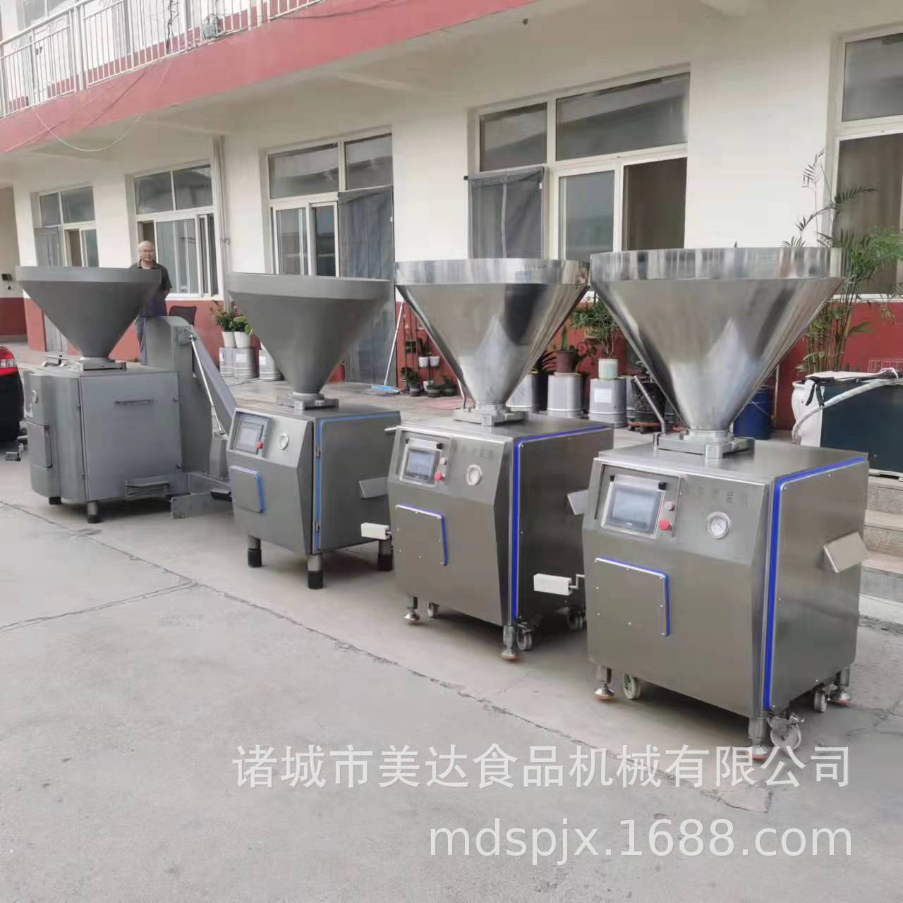 腊肠灌肠生产线 真空定量灌肠机 红肠香肠整套全自动加工设备