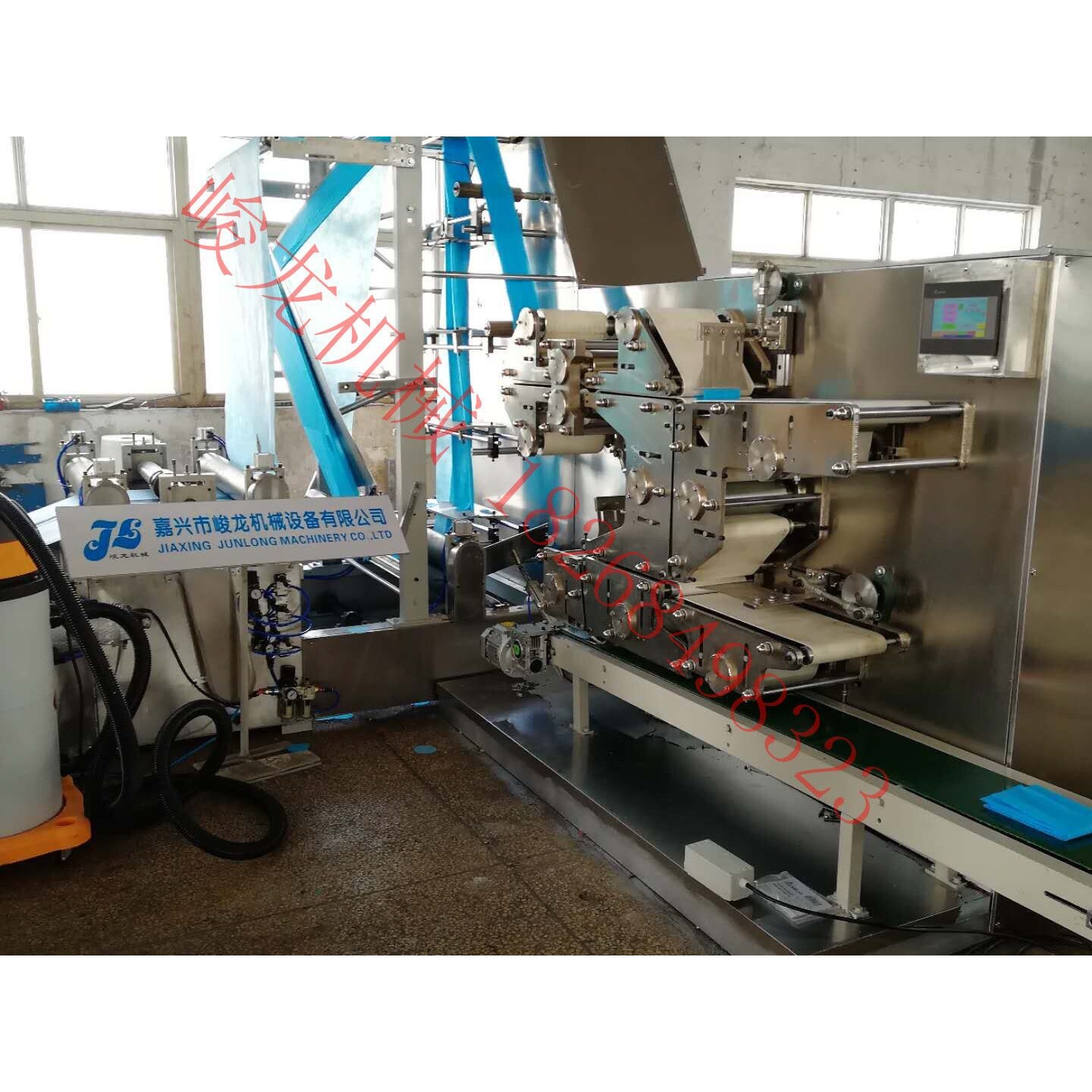 嘉兴峻龙 一次性无纺布床单折叠机 医疗手术洞巾机器 无纺布铺单